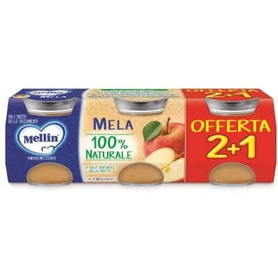 Mellin homogenized apple 3pcs of 100 g