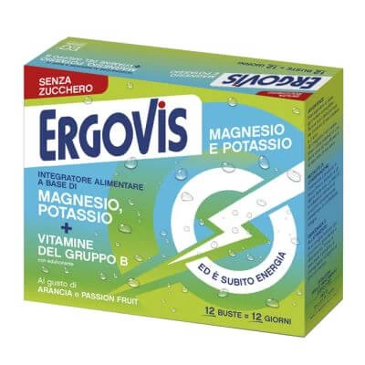 Ergovis mg+k suikervrije b-vitaminen 12 sachets