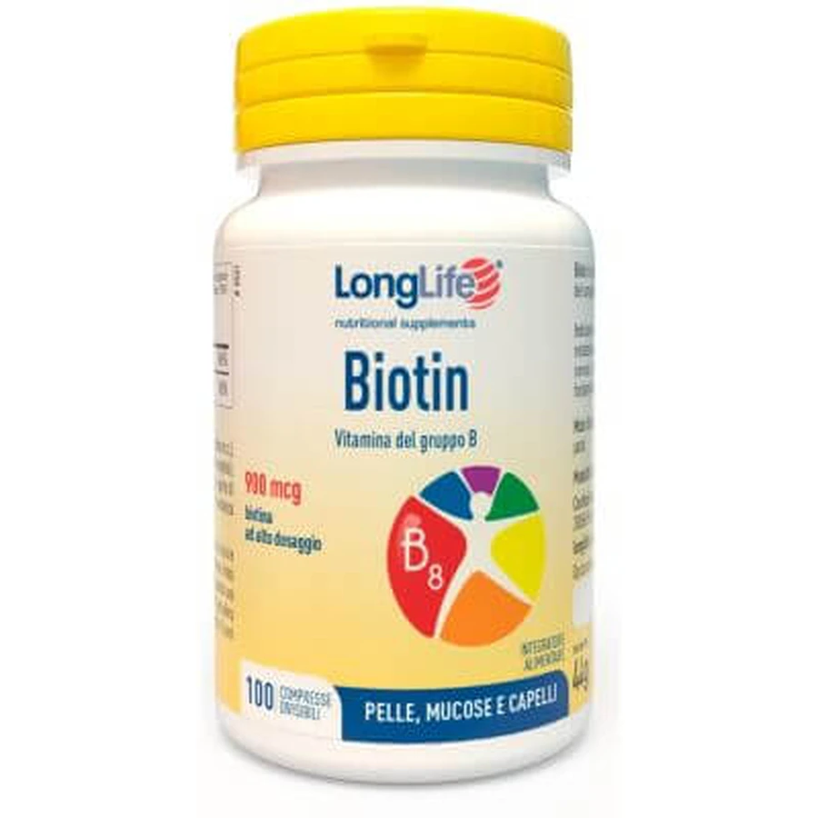 Longlife biotine 900 mcg 100 tabletten