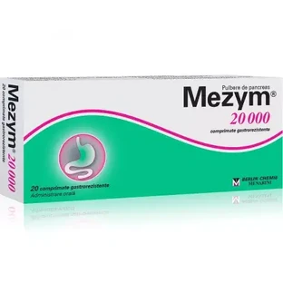 Mezym Forte 20000, 20 tabletten, Berlin-Chemie AG