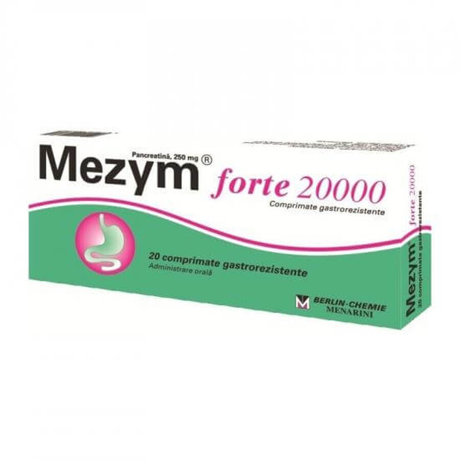 Mezym Forte 20000, 20 tabletten, Berlin-Chemie Ag