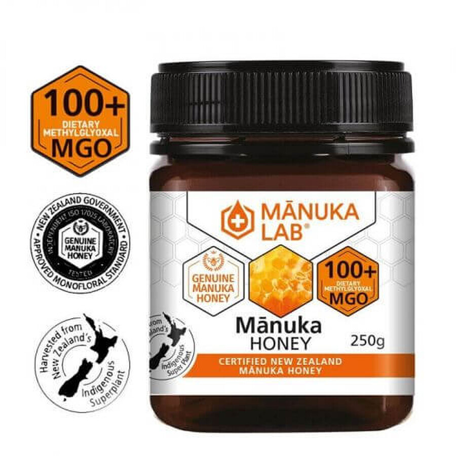 Natuurlijke Manuka Honing MGO 100+, 250 g, Manuka Lab