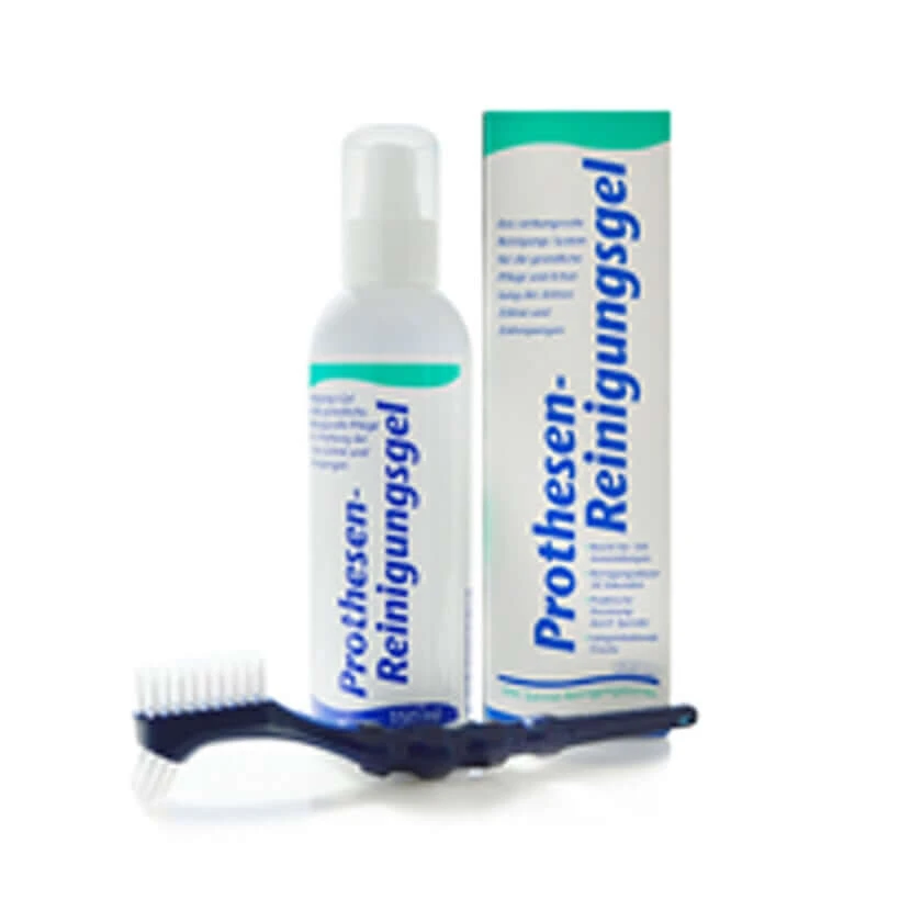 K+K prothese reinigingsgel+reinigingsborstel 150 ml