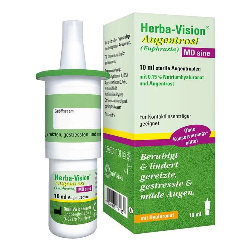 Herba-vision Ogentroost MD sine oogdruppels 10 ml