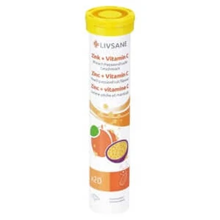 Livsane Zink & Vitamine C bruistabletten 20 Capsules