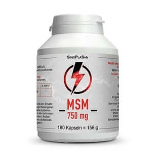 MSM 750 mg Mono 99,9% Kapseln 180 St