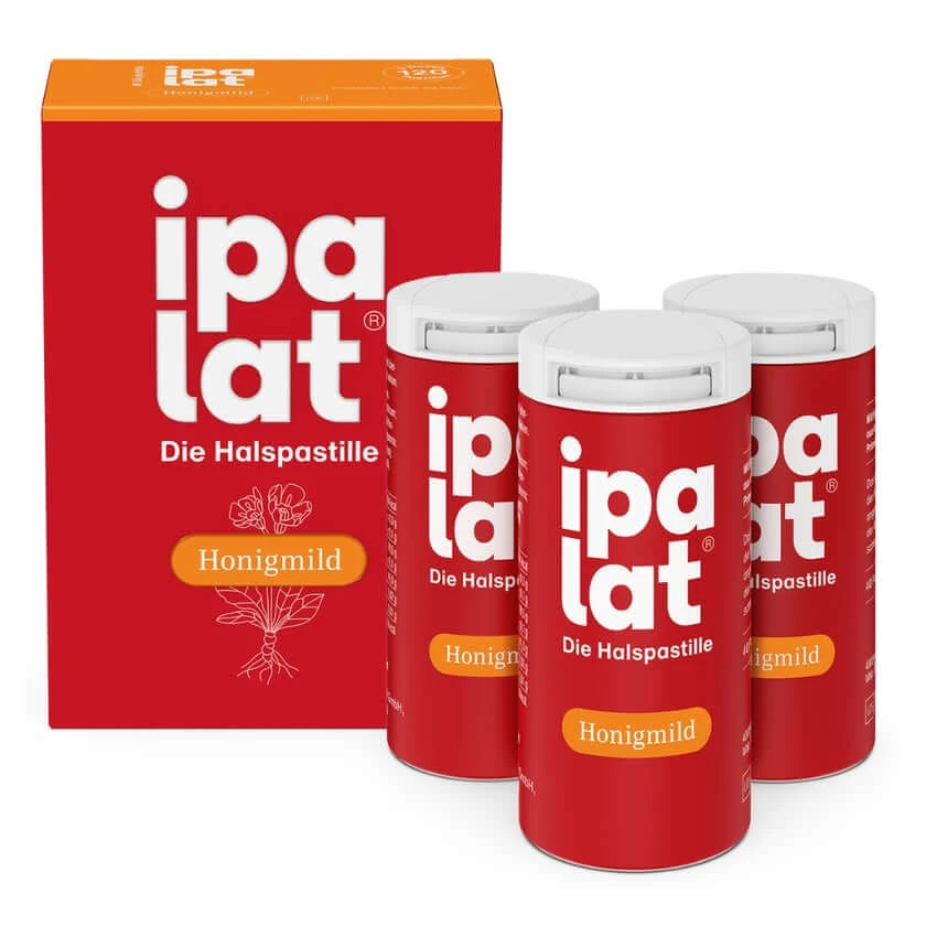 ipalat® De keelpastille honing mild 120 St
