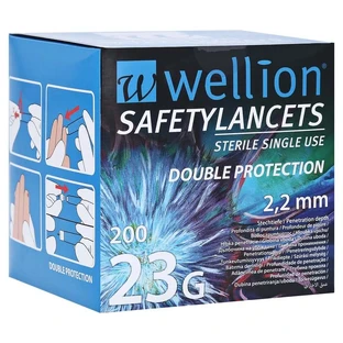 Wellion Safetylancets 23 G Veiligheidsei 200 stuks