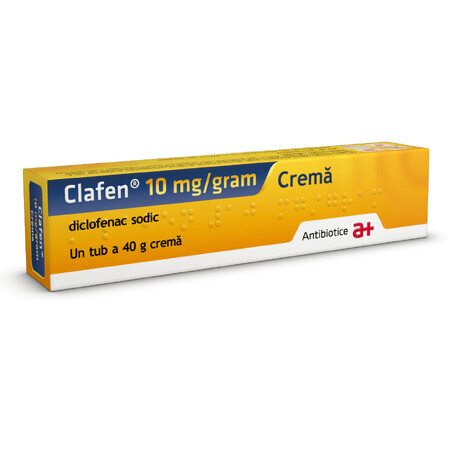 Clafen cremă 10 mg/gram, 40 g, Antibiotice SA