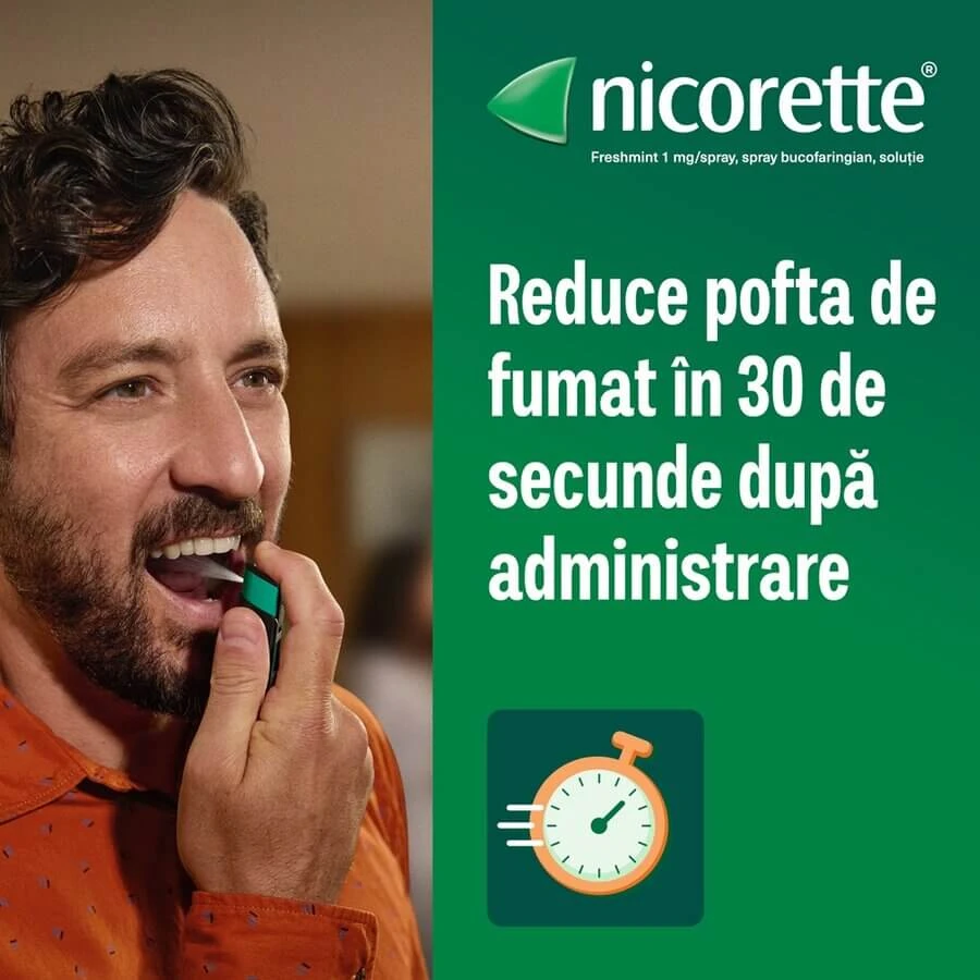 Nicorette Freshmint Spray, 13,2 ml, Mcneil