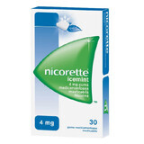 Nicorette IceMint guma, 30 bucati, Mcneil