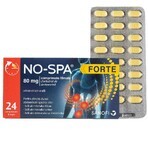 No-Spa Forte, 80 mg, 24 film-coated tablets, Sanofi