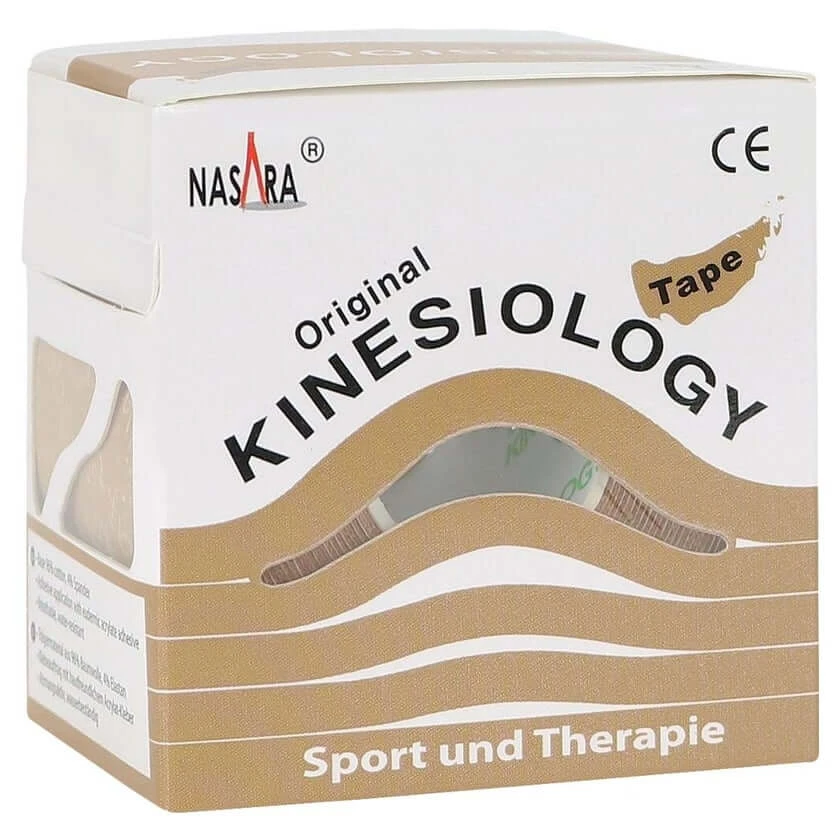 Nasara Kinesiotape 5 cmx5 m beige 1 st