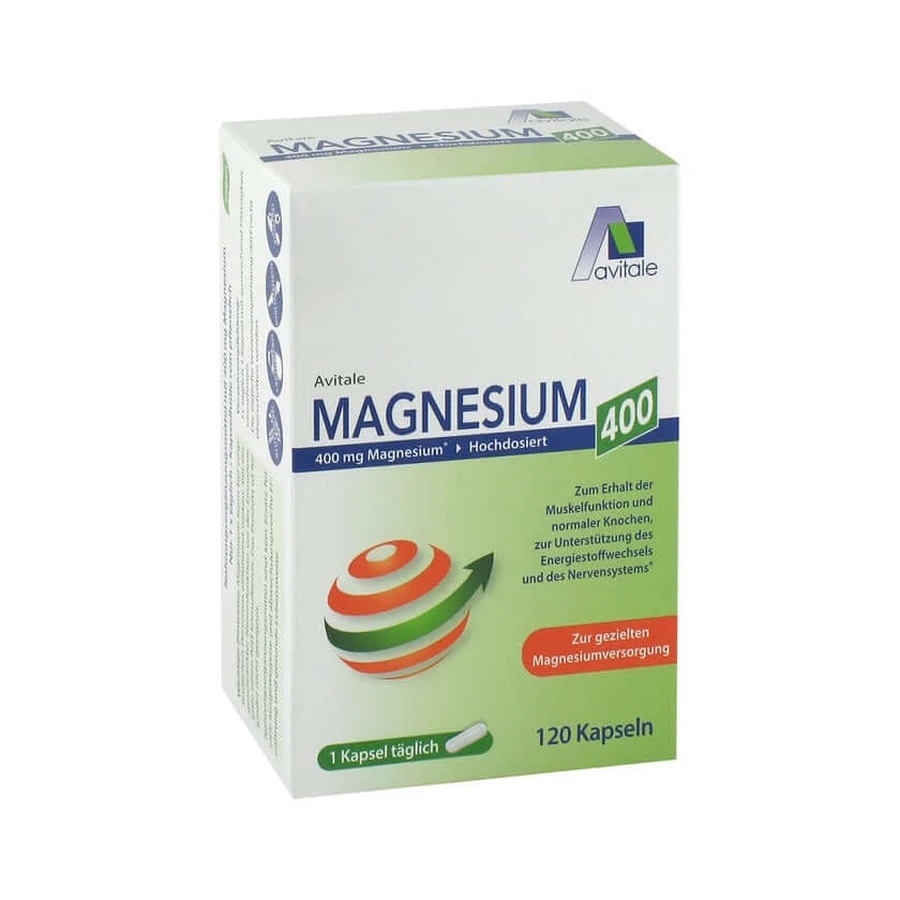 Magnesio 400 mg cápsulas 120 Cápsulas