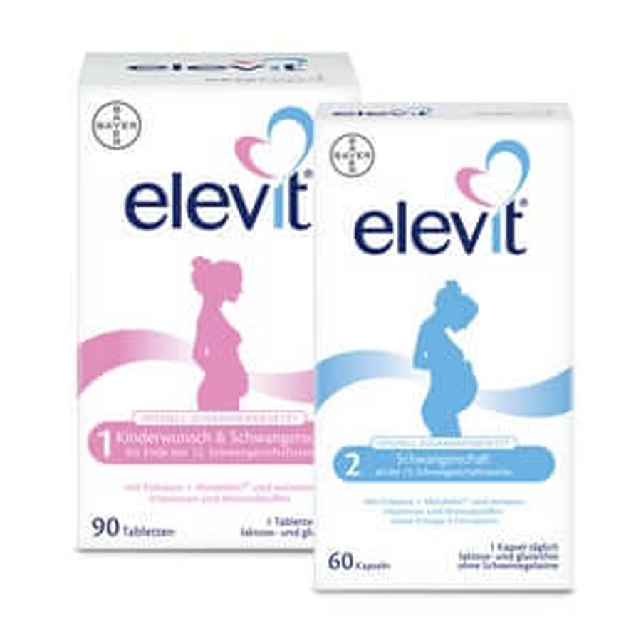 Elevit 1+2 set pediatría y embarazadas 1 ud.