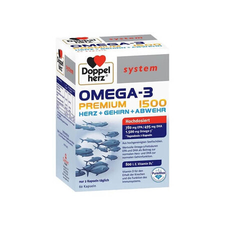 Omega 3 Premium 1500, 60 capsule, Doppelherz