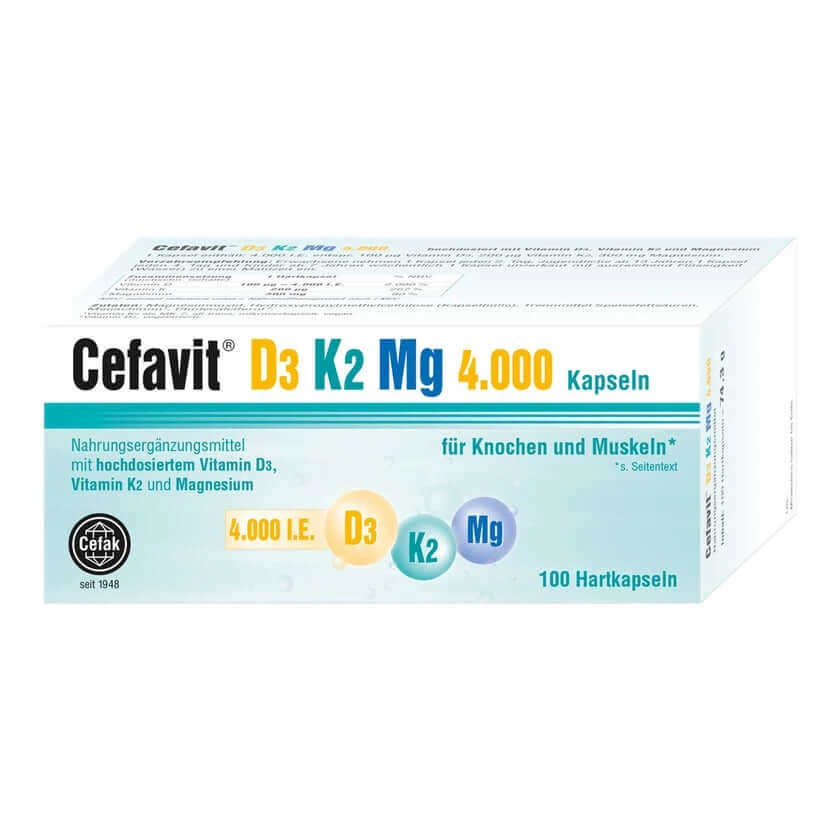 Cefavit D3 K2 Mg 4.000 I.U. harde capsules 100 st.