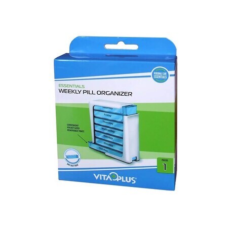 Organizator saptamanal pentru medicamente VP64071, Vitaplus