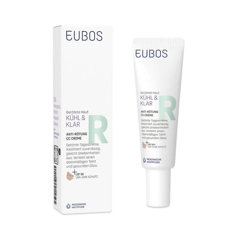 EUBOS COOL & CLEAR ANTI-REDDING CC CREAM SPF 50 30 ml
