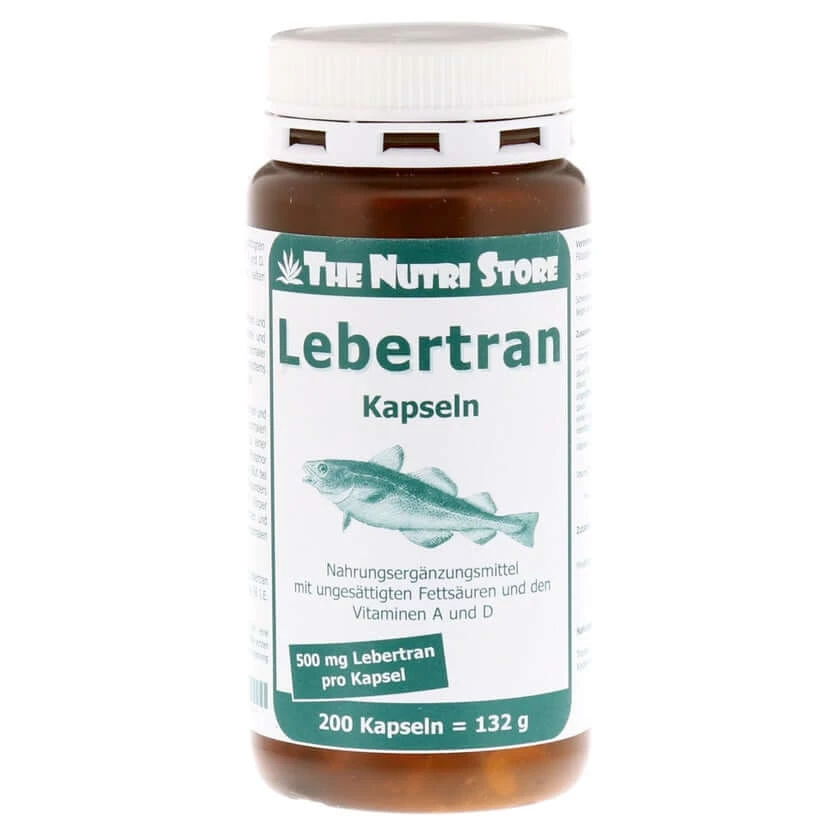 Levertraan 500 mg capsules 200 stuks