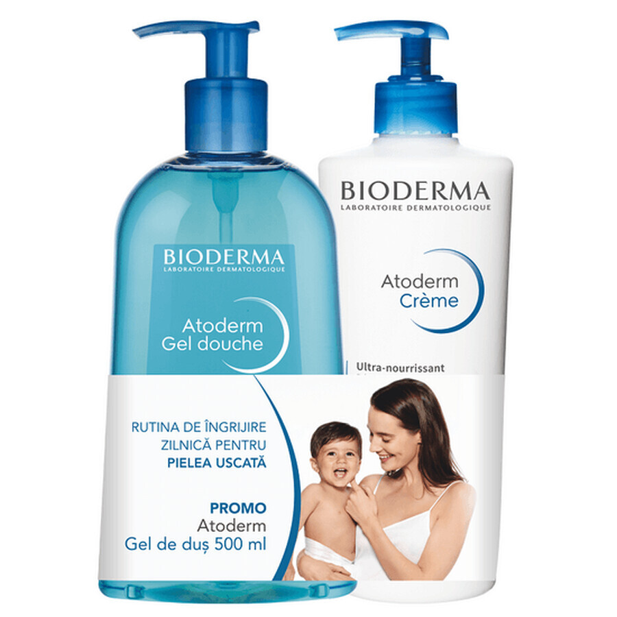 Bioderma Atoderm Fragranced Cream 500 ml + Atoderm Shower Gel 500 ml