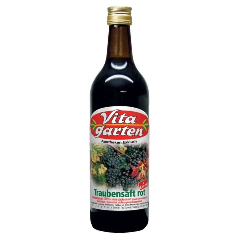 Vitagarten Rode Druivensap + IJzer 200 ml