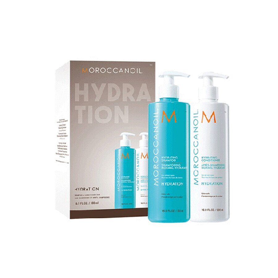 Duo Hydration shampoo en conditioner, 500+500 ml, Moroccanoil