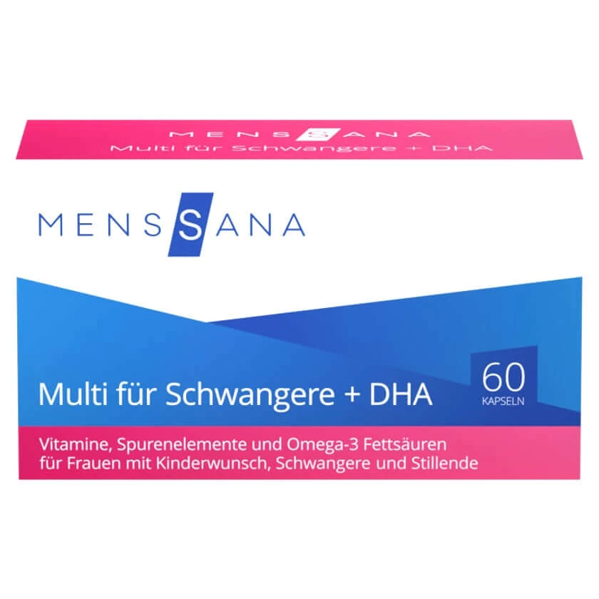 Multi VOOR Zwangere Vrouwen + DHA MensSana Capsules 60 Capsules