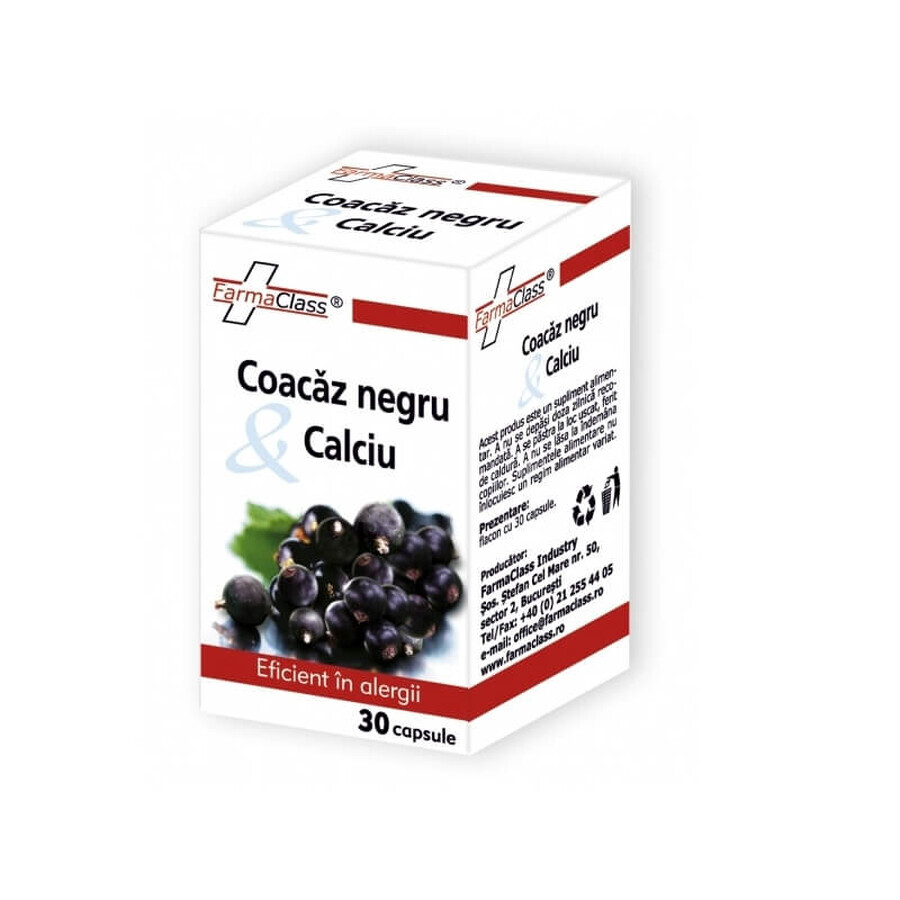 Black Currant &amp; Calcium, 30 capsules, FarmaClass