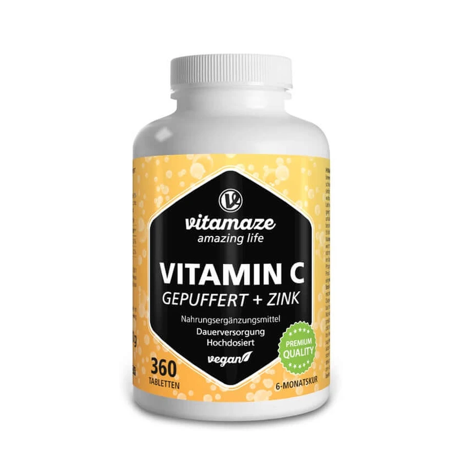 Vitamin C 1000 mg + Zinc Tablets 360 St