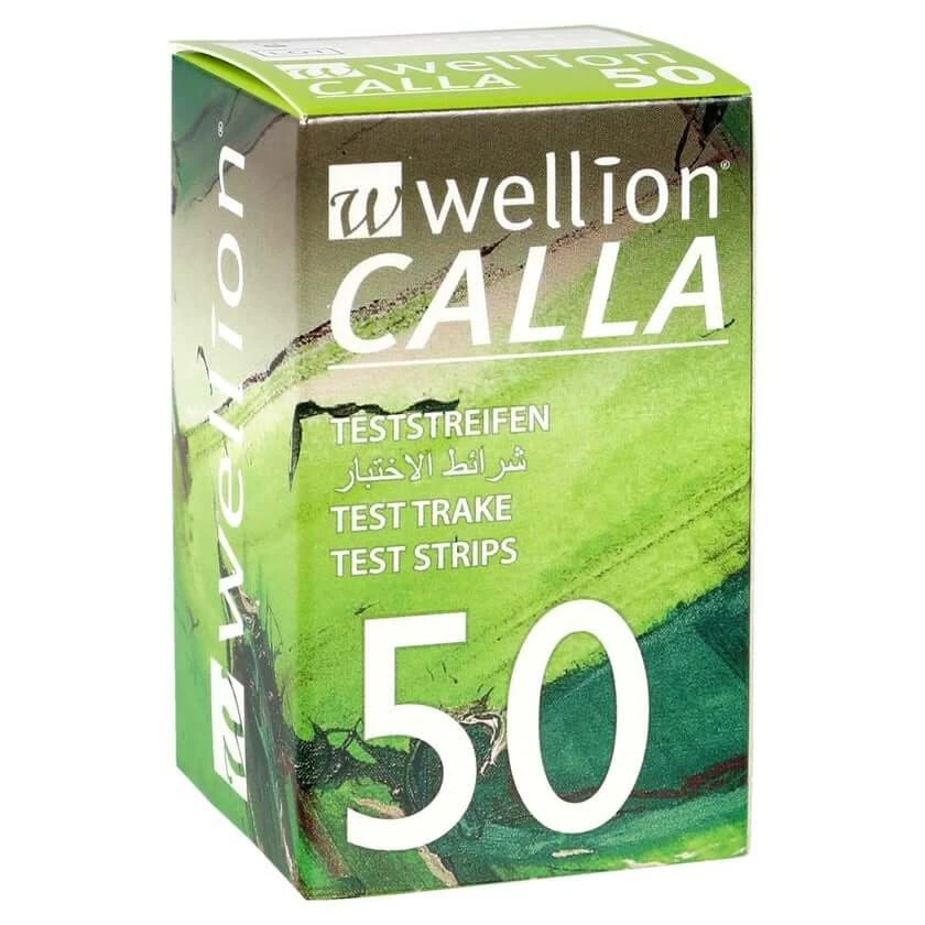 Wellion Calla bloedglucose teststrips 50 stuks.