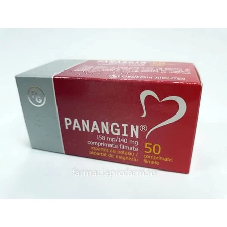Panangin 158 mg/140 mg, 50 filmomhulde tabletten, Gedeon Richter 