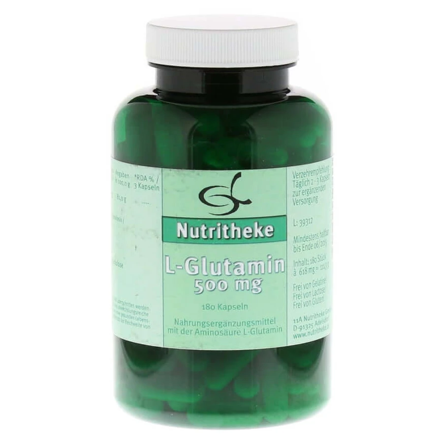 L-glutamine 500 mg capsules 180 Capsules
