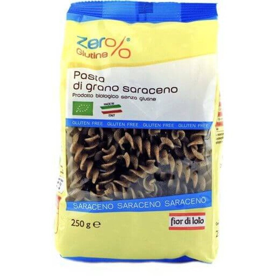 Fusilli Eco pasta van glutenvrij boekweit, 250g, Fior di Loto