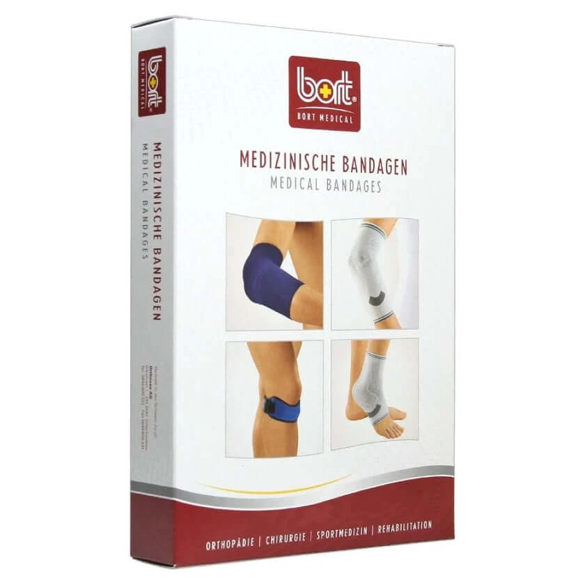BORT tweedelige kniebandage L huid 1 st