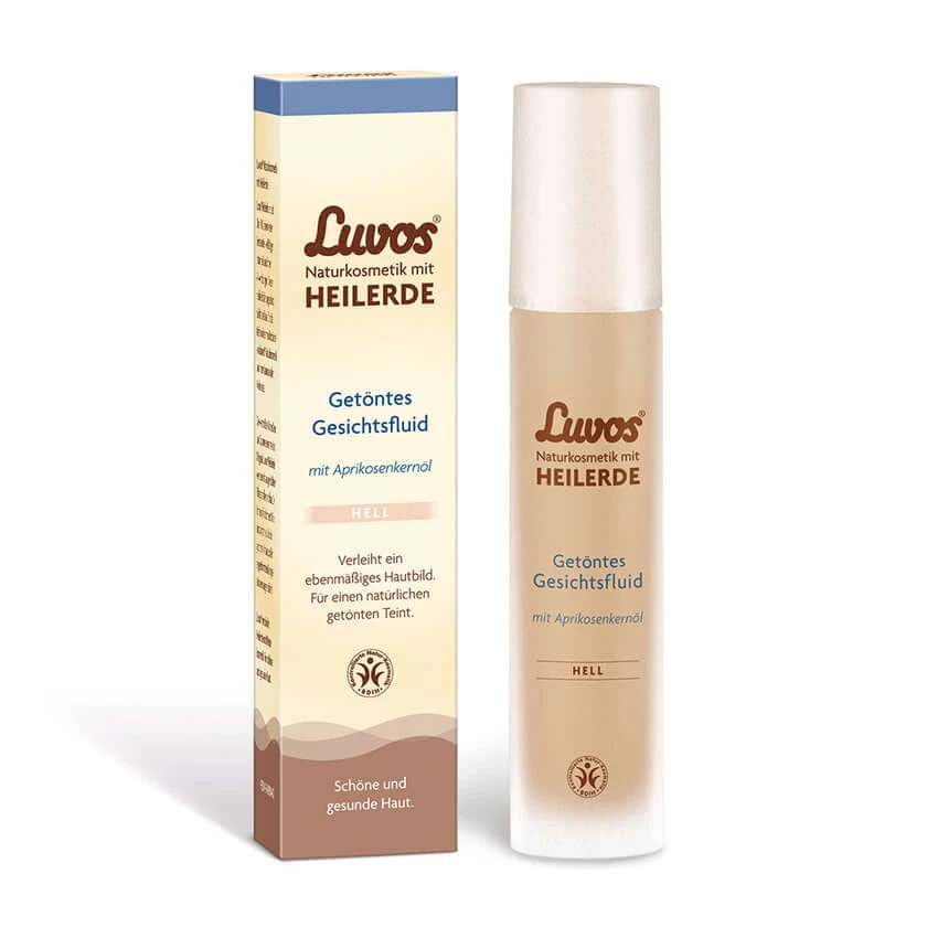 Luvos helende klei getinte gezichtsvloeistof HELL 50 ml