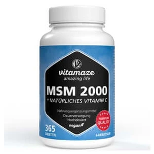 Msm 2000+vitamine C Acerola Extract Tabletten 365 St