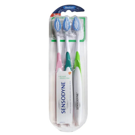 Toothbrush Expert Medium Triopack, Sensodyne