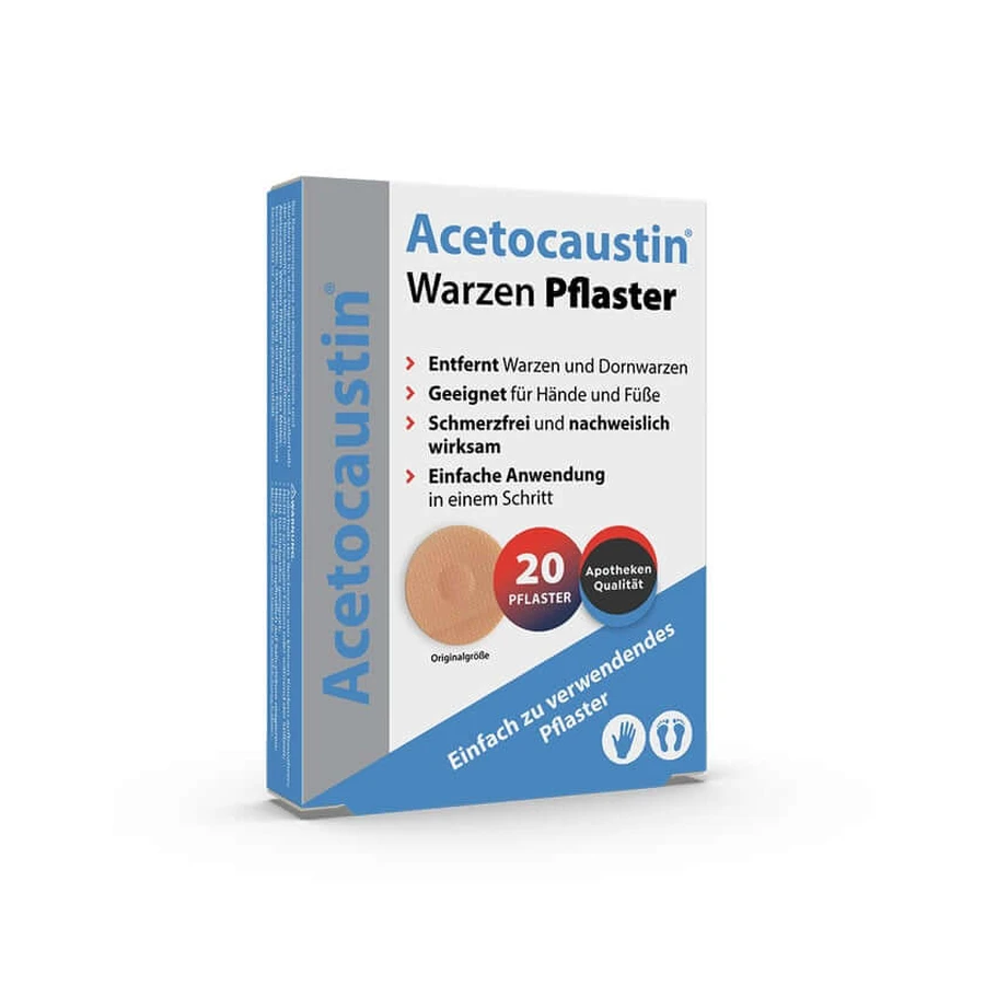Acetocaustin wart plaster 20 pcs