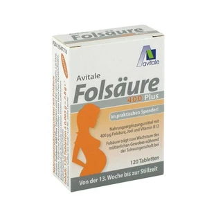 Avitale Ácido Fólico 400 Plus 120 St