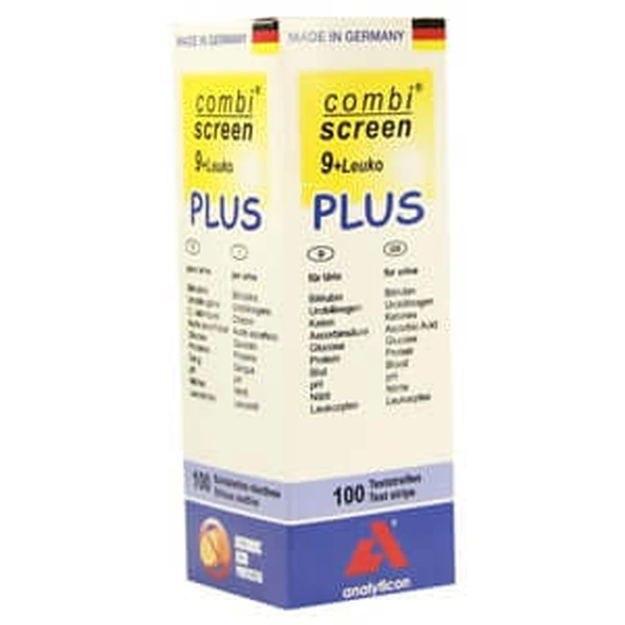 Tiras reactivas Combiscreen 9+leuko Plus 100 unidades