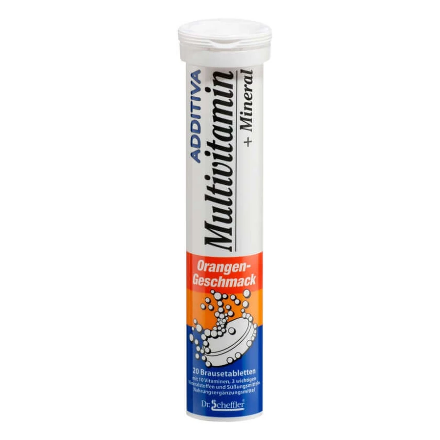Additiva Multi+Mineral oranje bruistabletten 20 stuks.