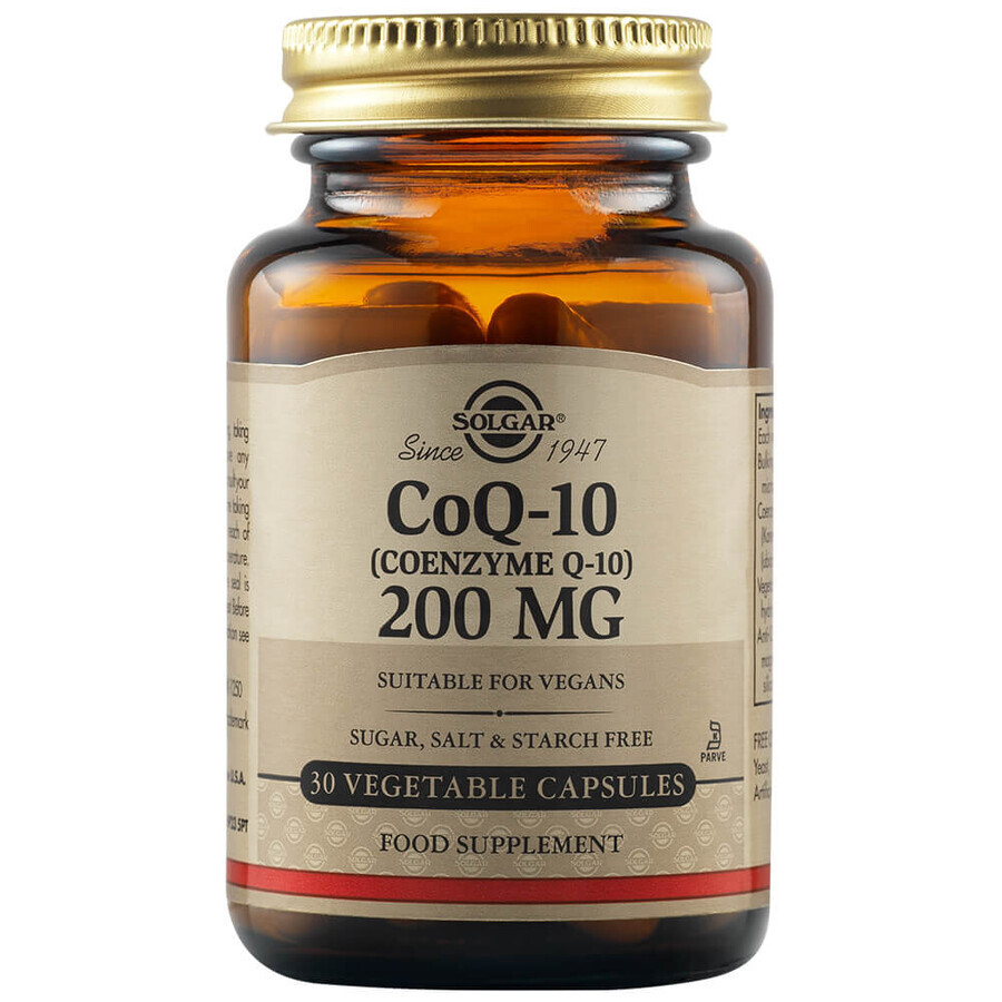 Co-enzym Q10 200 mg, 30 capsules, Solgar