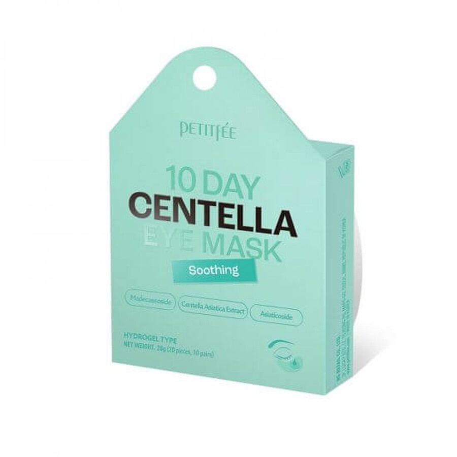 Centella Oogmasker hydrogel ooglapjes, 20 stuks, Petitfee