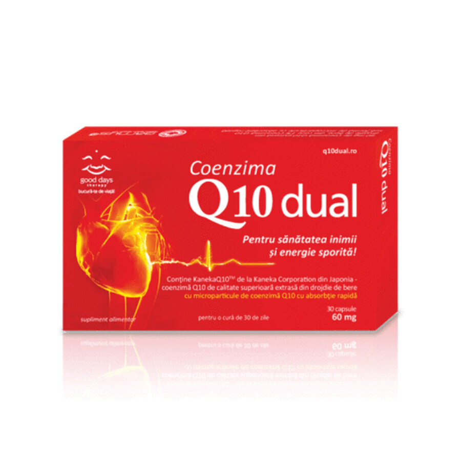 Coenzyme Q10 Dual 60 mg, 30 gélules, Good Days Therapy