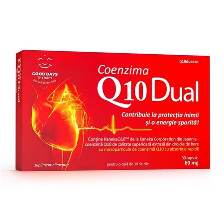 Co-enzym Q10 Duaal 60 mg, 30 capsules, Good Days Therapy