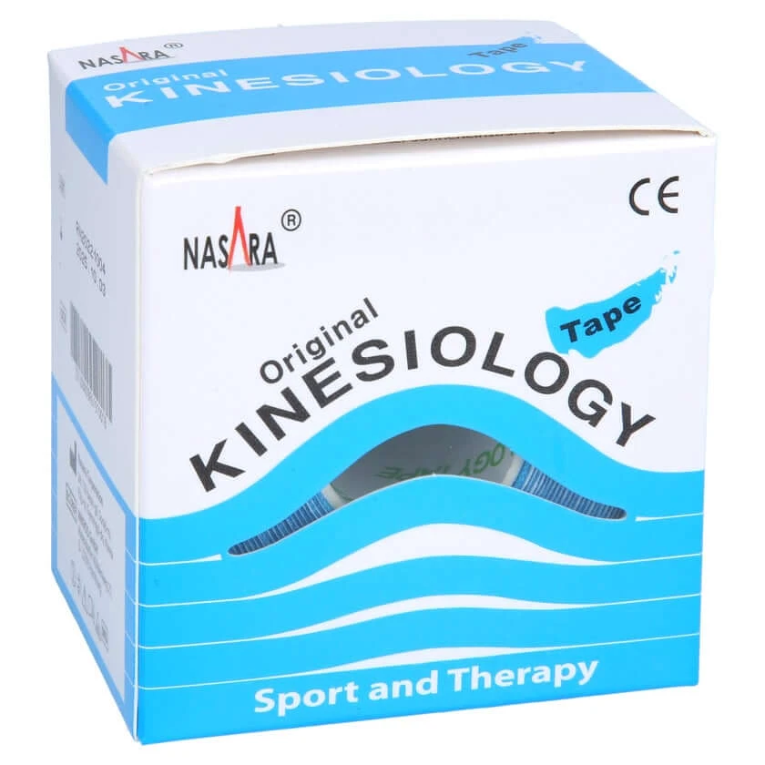 Nasara Kinesiotape 5 cmx5 m blauw 1 st