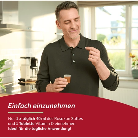 Rosaxan vloeistof+vitamine D tabletten 20 S 750 ml