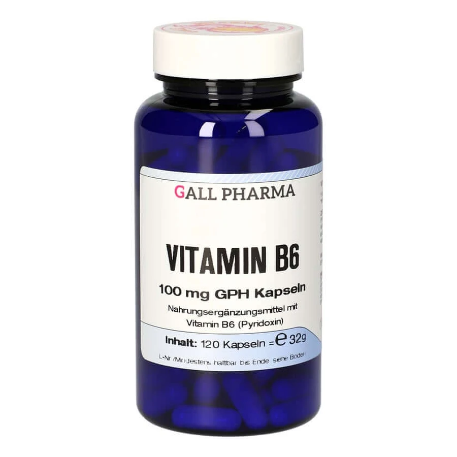 Vitamina B6 100 mg GPH Cápsulas 120 Cápsulas