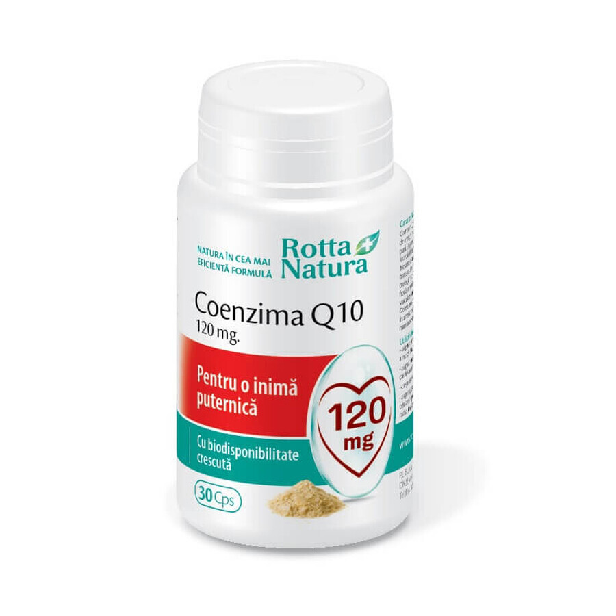 Coenzym Q10, 120mg, 30 Kapseln, Rotta Natura